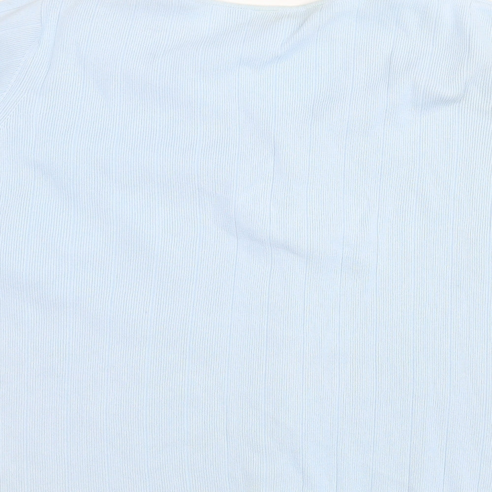 Womens UK Size 18 essence Blue Cardigan Jumper
