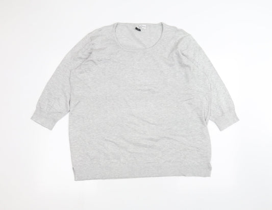 Womens UK Size 10 capsule Grey Basic T-Shirt