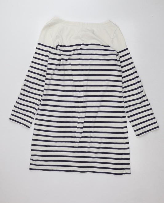 Gap Womens White Striped Pullover Jumper Size M