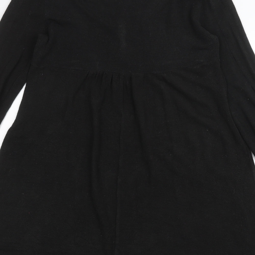 Atmosphere Womens Black A-Line Size 12