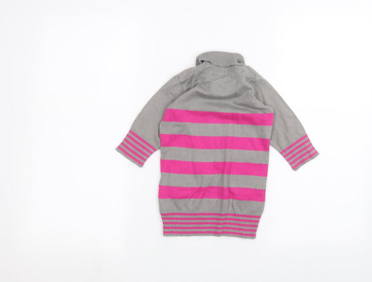 Marks and Spencer Baby Grey Striped Basic T-Shirt Size 9-12 Months