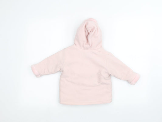 Cherokee Baby Pink Parka Coat Size 9-12 Months
