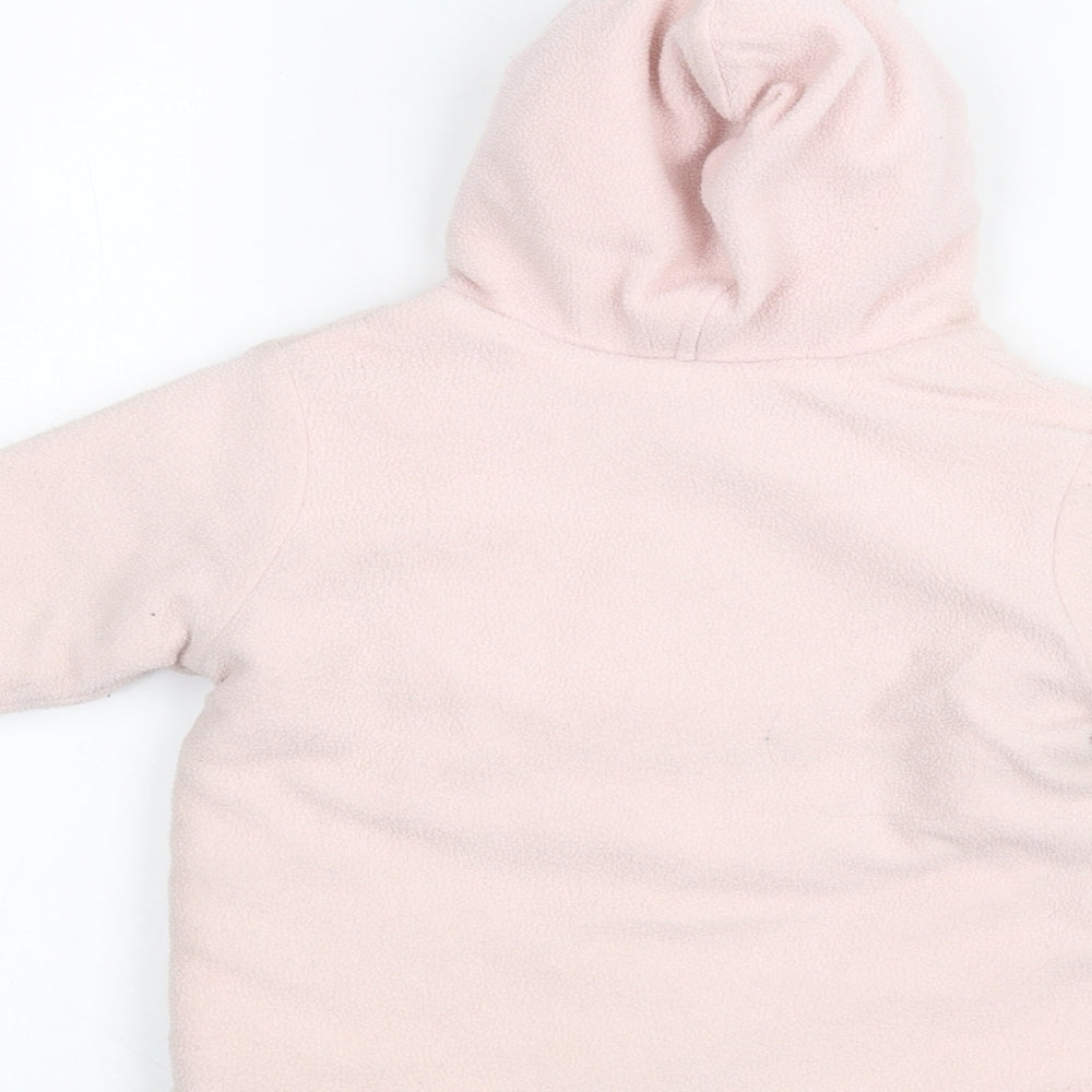 Brand and care label for Cherokee Baby Pink Parka Coat, size 9-12, Months
