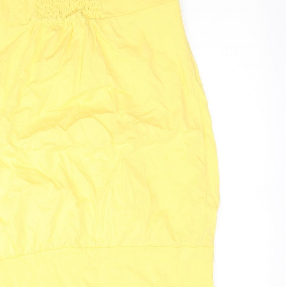 Womens UK Size 14 Select Yellow Basic Blouse