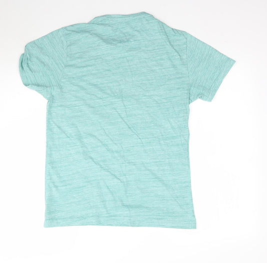 Womens UK Size S Matalan Green Basic T-Shirt