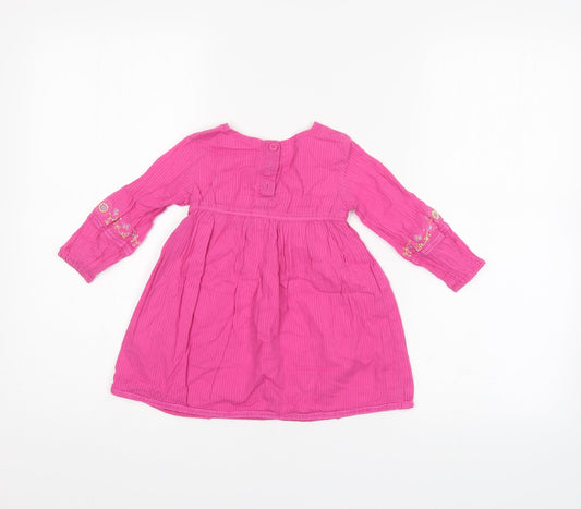 Butterfly Girls Pink Floral Shift Size 12-18 Months