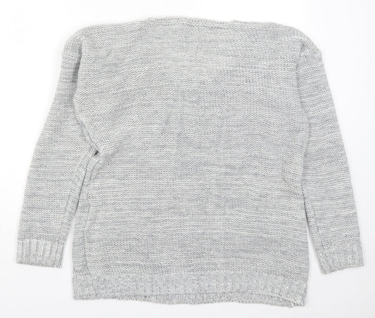 Womens UK Size M Remel Grey Pullover Jumper