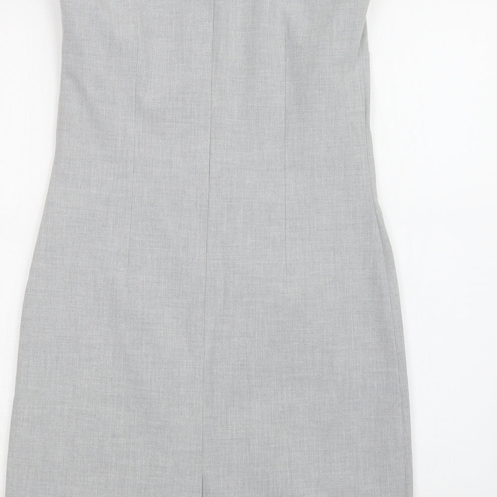 Autreton Womens Grey T-Shirt Dress Size 12