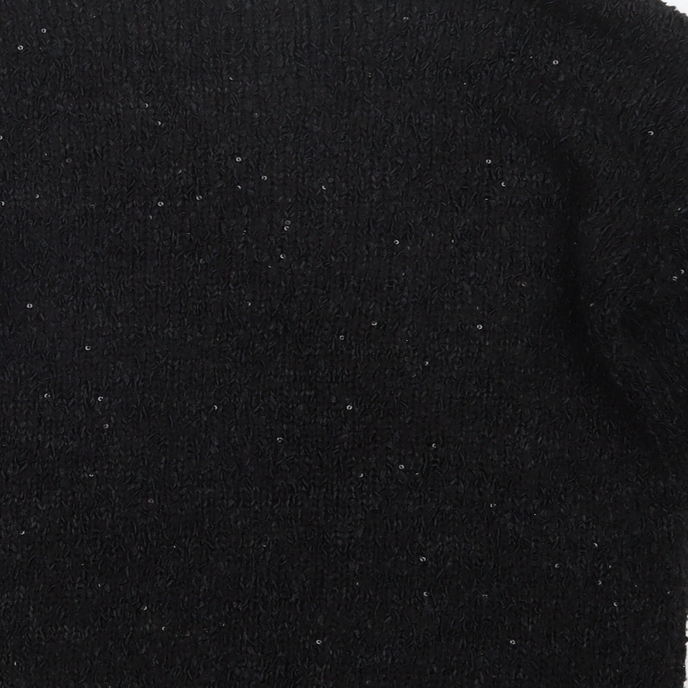George Womens Black Knit Pullover Jumper Size 12