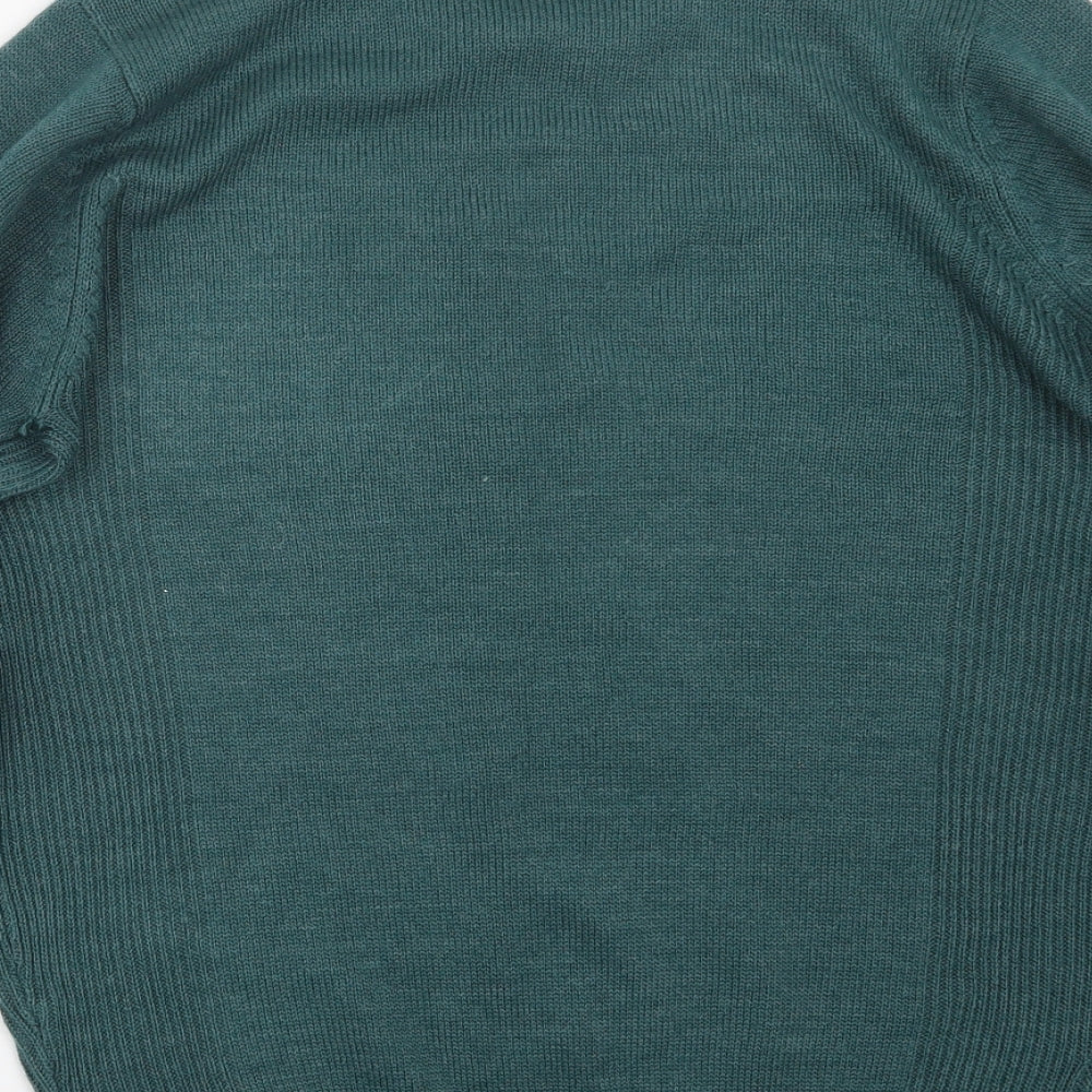 EWM Mens Green Knit Pullover Jumper Size S
