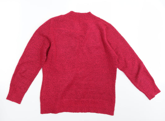 M&C0. Womens Pink Pullover Jumper Size L