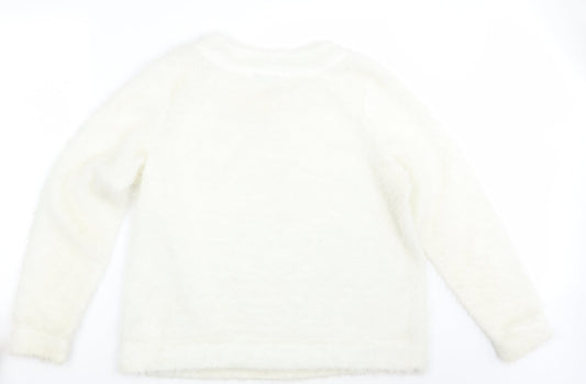 Womens UK Size 18 NEXT Ivory Pullover Jumper