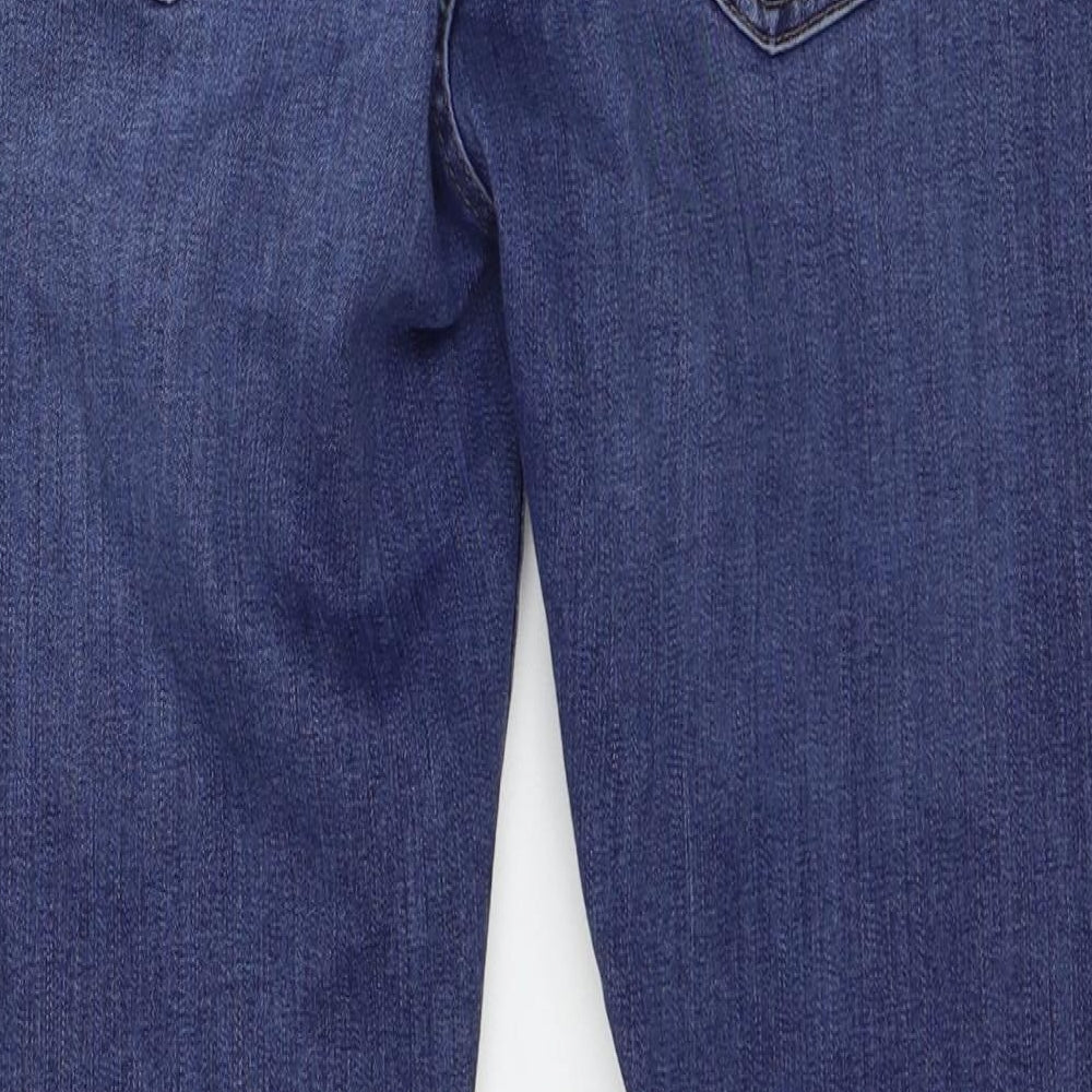 Topshop Womens Blue Denim Skinny Jeans Size 32 in L25 in
