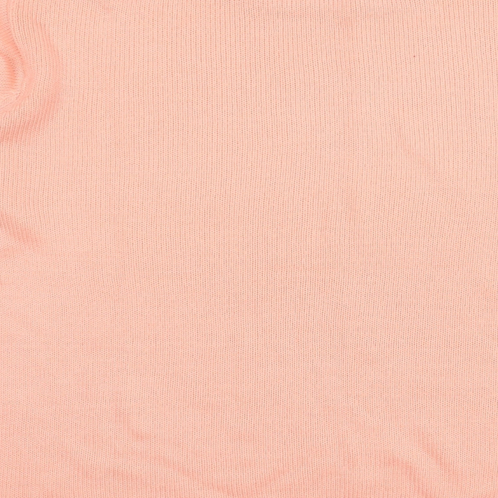 Damart Womens Orange Knit Pullover Jumper Size 12