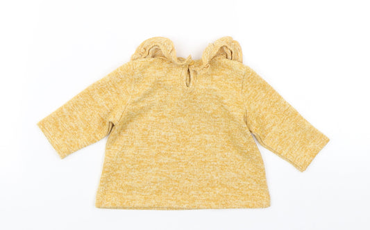 Matalan Girls Yellow Basic T-Shirt Size Newborn