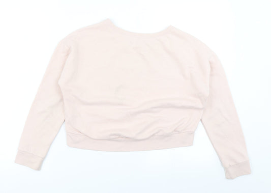 915 Generation Girls Pink Pullover Sweatshirt Size 10-11 Years - Cropped