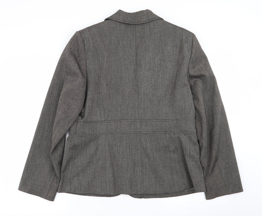 BHS Womens Grey   Jacket Blazer Size 16
