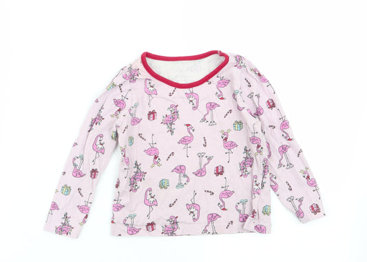 Primark Girls Pink Geometric Babydoll Pyjama Top Size 18-24 Months