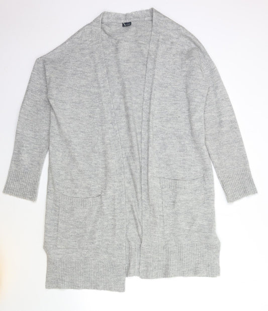 Womens UK Size S Sparkle & Fade Grey Cardigan Jumper
