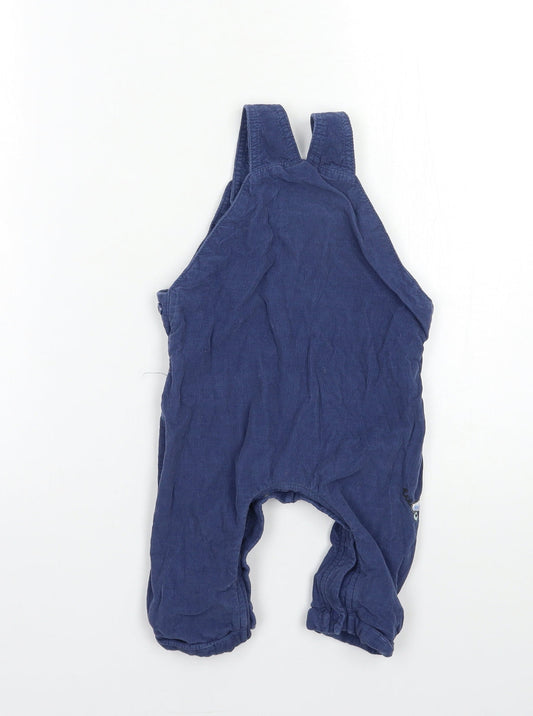 Marks and Spencer Baby Blue Corduroy Cargo Trousers Size 6-9 Months