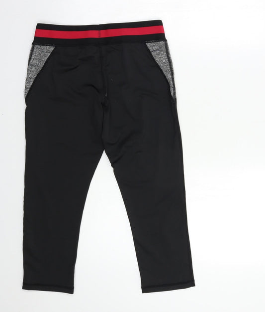Slazenger Womens Black Compression Leggings Size 12 L21 in