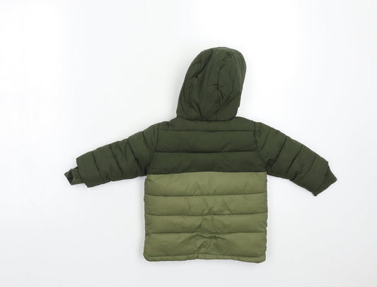 Primark Baby Green Puffer Jacket Coat Size 3-6 Months