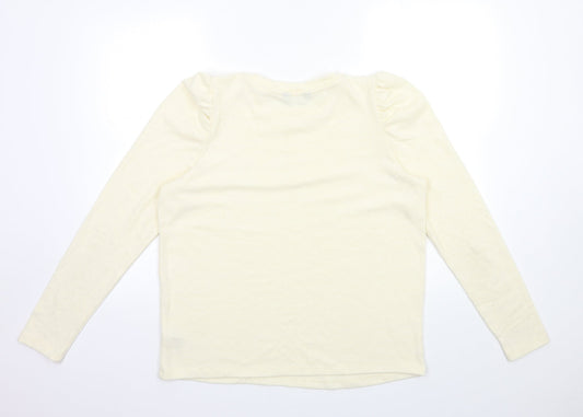 F&F Womens Ivory Knit Pullover Jumper Size 14