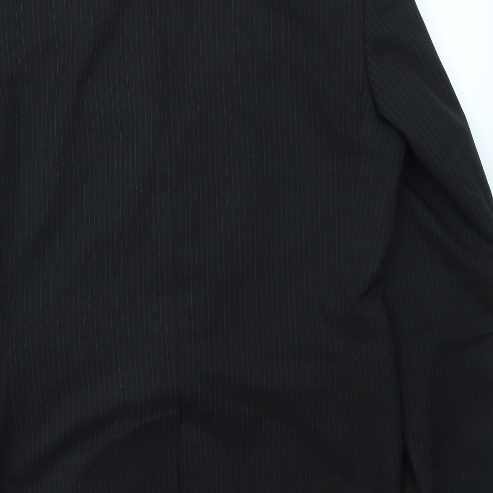 Mens UK Size 38 T&W Regular Black Suit Jacket
