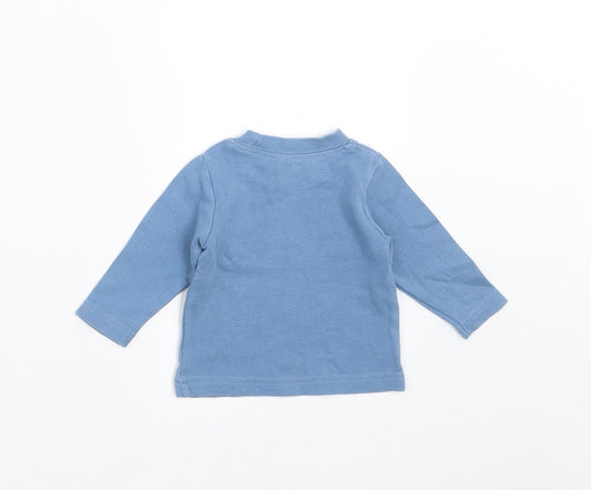 Tiny Ted Baby Blue Basic T-Shirt Size 0-3 Months - so cute