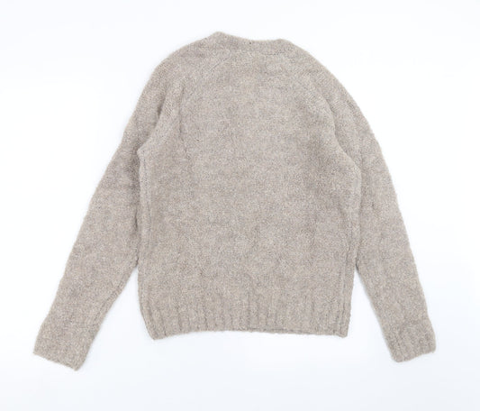 Primark Womens Beige Knit Pullover Jumper Size S