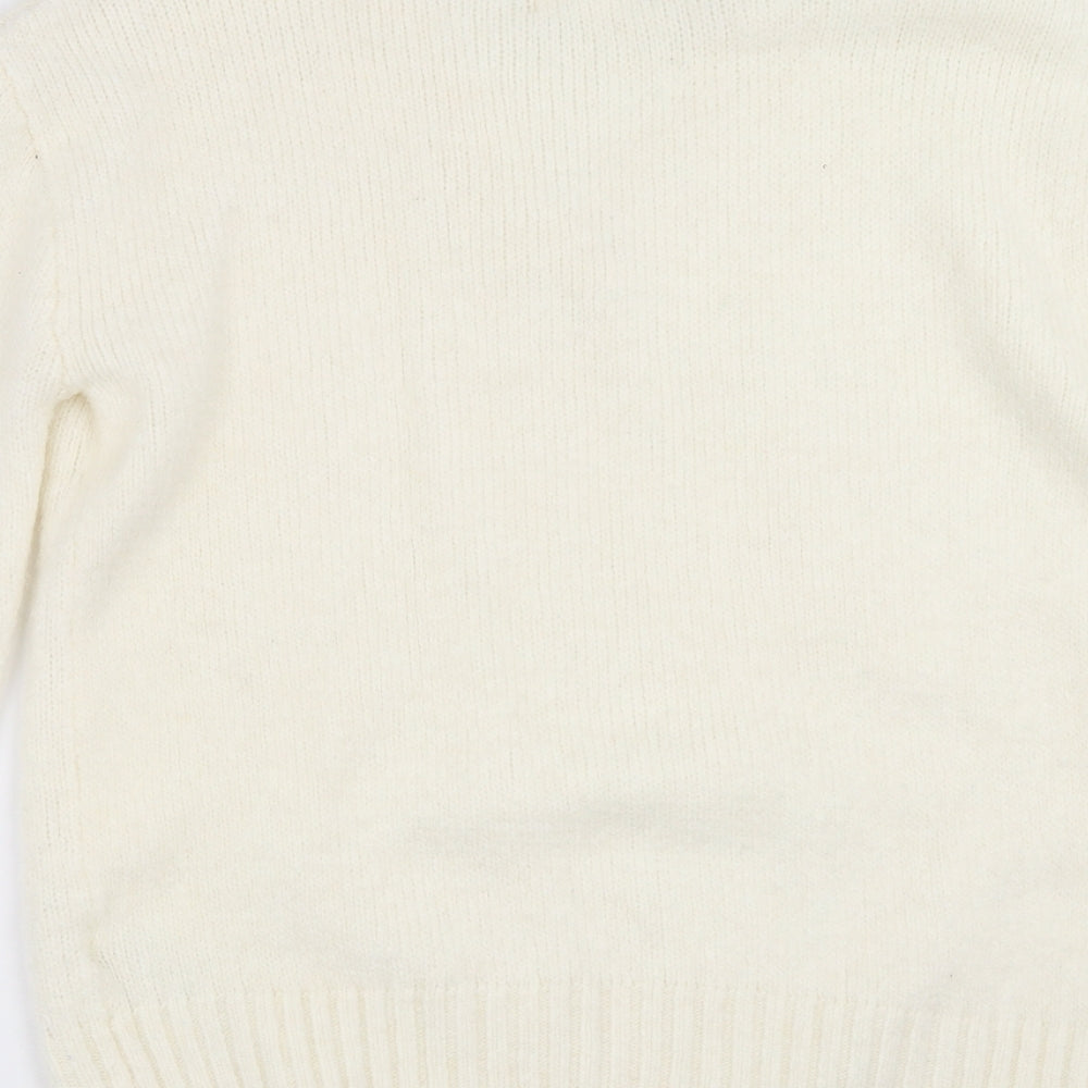 Womens UK Size XS H&M Ivory Pullover Jumper