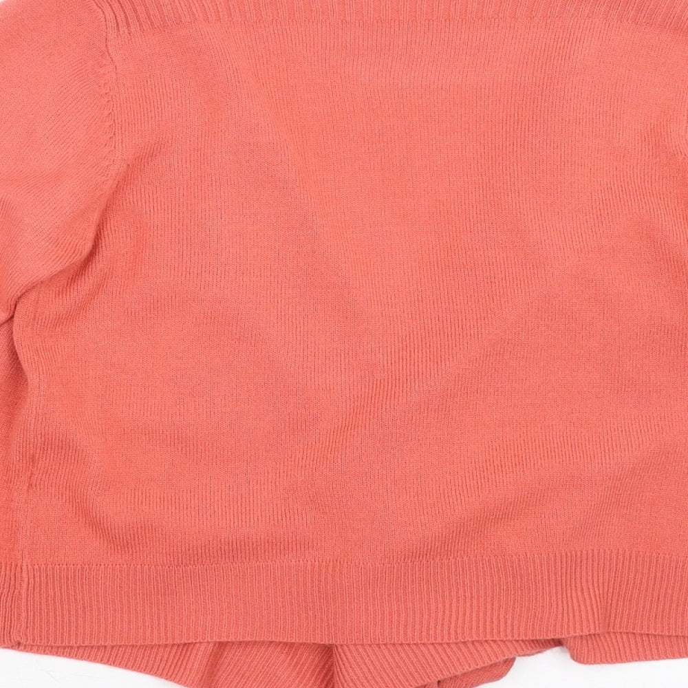 TU Womens Pink Knit Cardigan Jumper Size 8