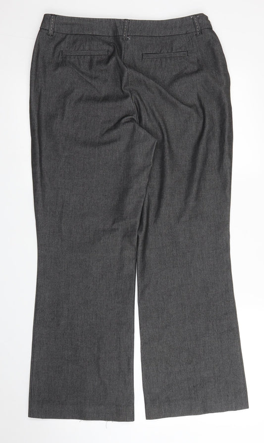 Womens UK Size 32 in M&S Regular Fit Grey Trousers