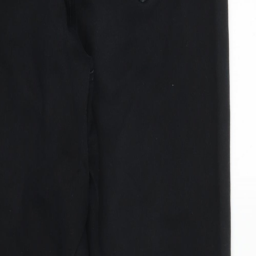 M&Co Womens Black  Denim Tapered Jeans Size 14 L28 in