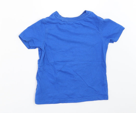 George Boys Blue Basic T-Shirt Size 2-3 Years