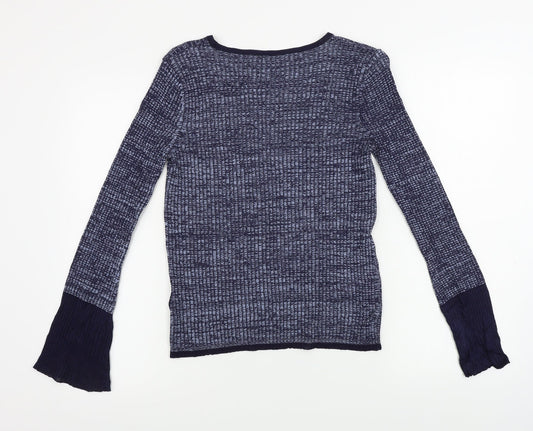 Womens UK Size 8 Marks and Spencer Blue Pullover Jumper