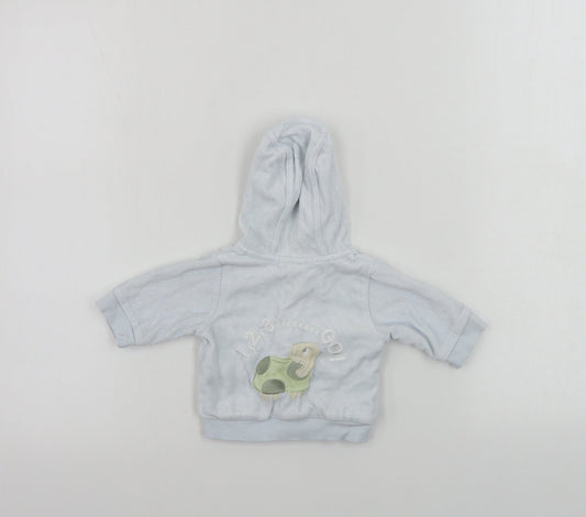 H&M Girls Blue Jacket Coat Size Newborn