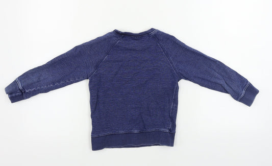 NEXT Boys Blue Pullover Jumper Size 3-4 Years