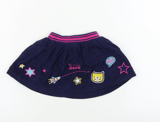 TU Girls Blue A-Line Skirt Size 2 Years