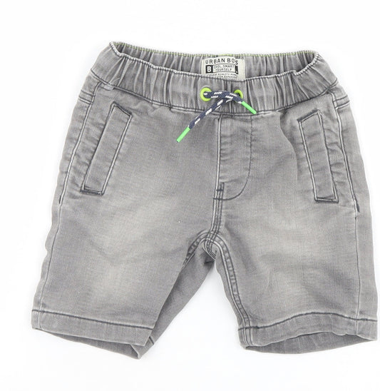 Matalan Girls Grey Cargo Shorts Size 4 Years