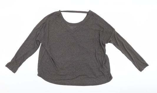 Womens UK Size 14 NEXT Black Basic Blouse