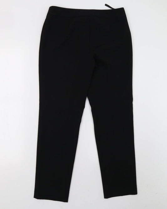 F&F Womens Black Trousers Size 8 L28 in
