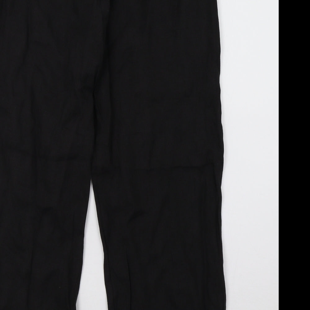 wickele Womens Black Trousers Size 14 L28 in
