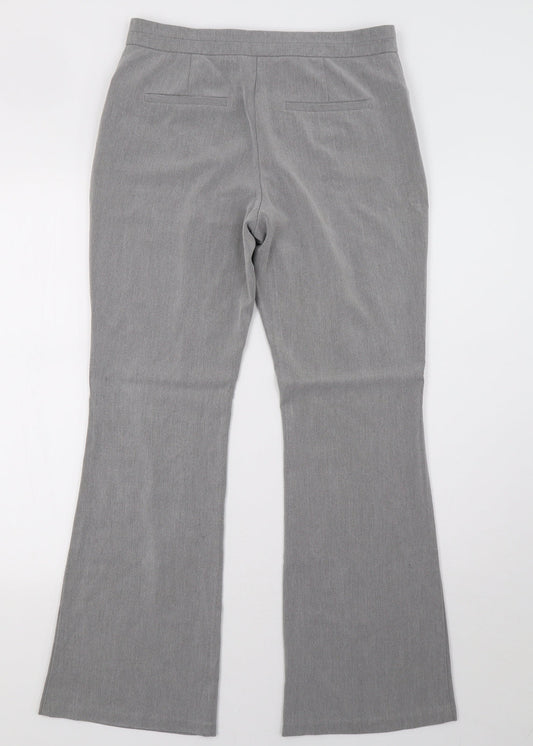Marks and Spencer Womens Grey Trousers Size 12 L30 in