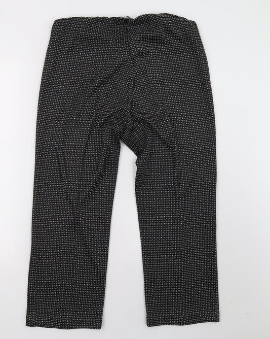 Bonmarché Womens Black Cropped Trousers Size 16 L25 in