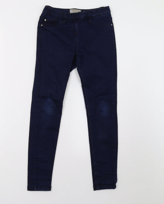 NEXT Girls Blue Jegging Trousers Size 9 Months