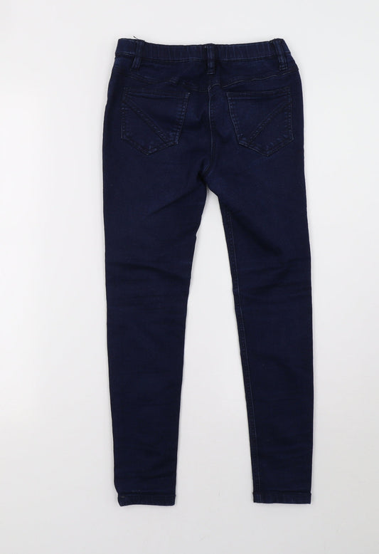 NEXT Girls Blue Jegging Trousers Size 9 Months