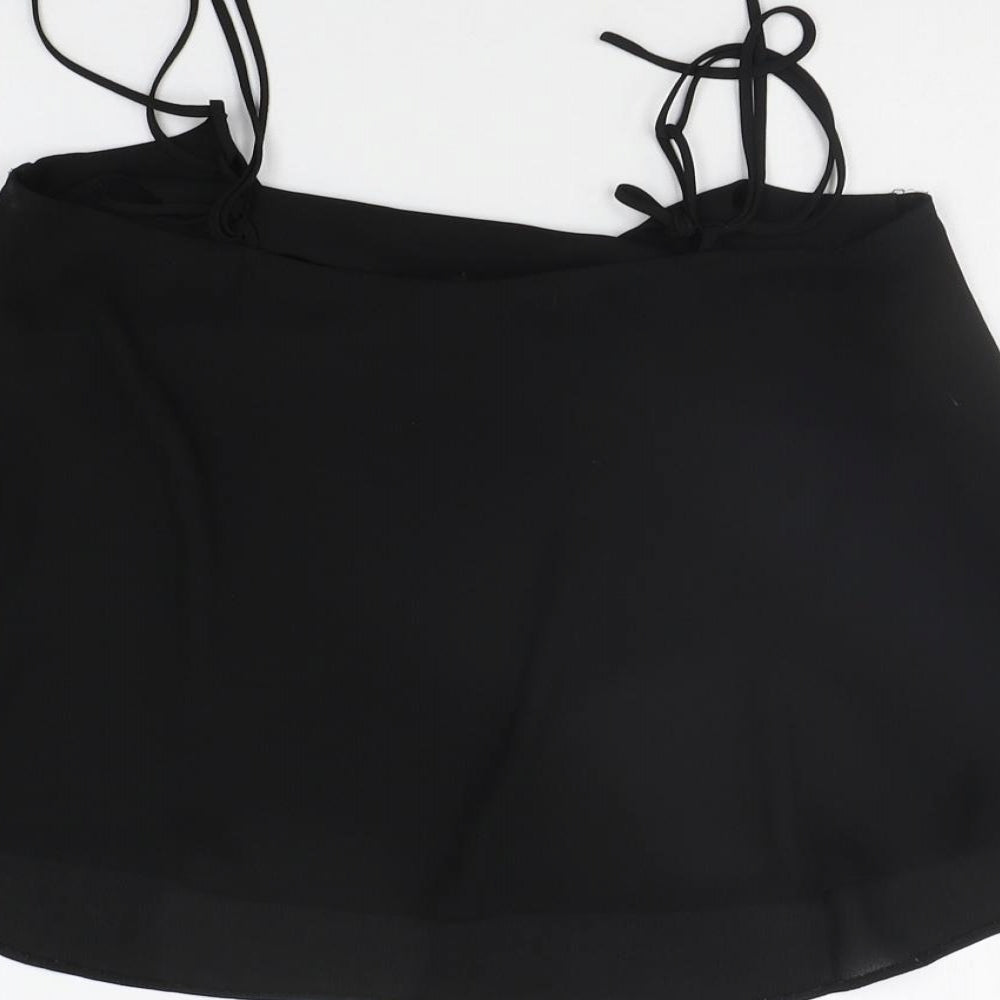 Womens UK Size 6 Topshop Black Basic Tank