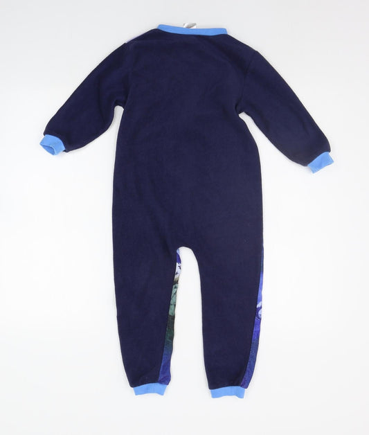 Lucasfilm Girls Blue Geometric Jumpsuit One-Piece Size 3-4 Years