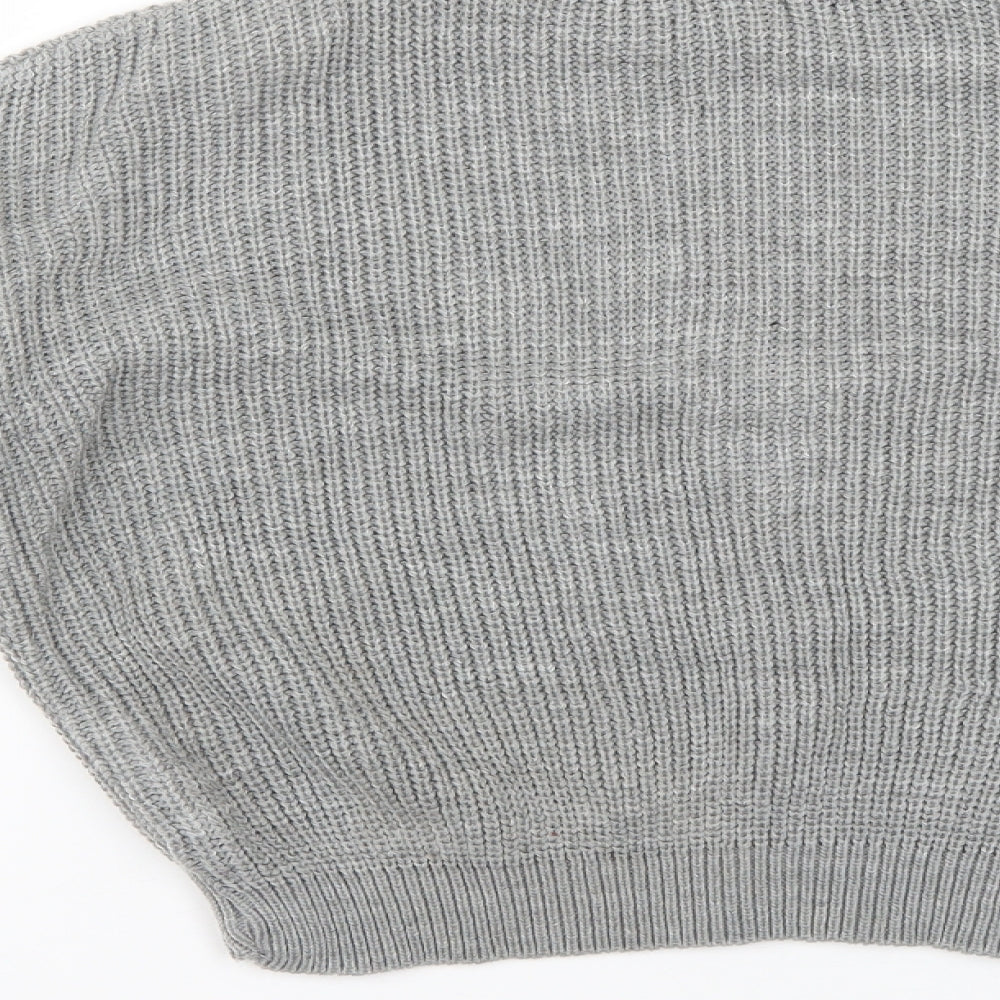 Boohoo Womens Grey Jumper Size L